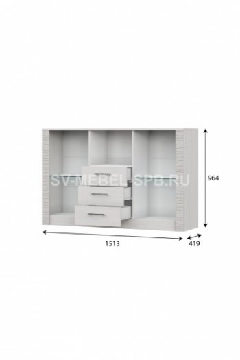 Комод-витрина Гамма 20 (sv) в Обь - mebel154.com