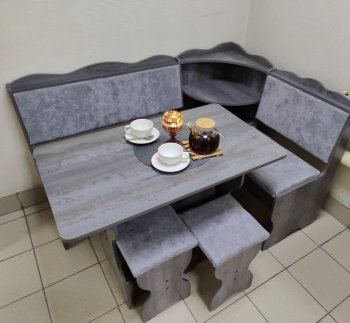 Кухонный уголок Миссия с полкой ткань в Обь - mebel154.com