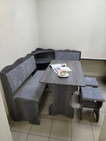 Кухонный уголок Миссия с полкой ткань в Обь - mebel154.com