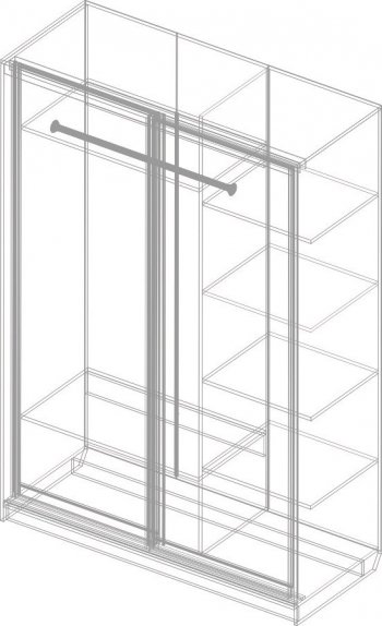 Шкаф-купе Александрия СА-11(бодега светлая/плетёнка) в Обь - mebel154.com