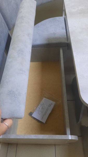 Кухонный уголок Миссия V велюр (цемент) в Обь - mebel154.com