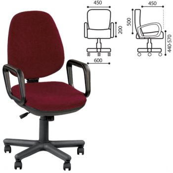 Кресло Comfort GTP, с подлокотниками в Обь - mebel154.com