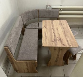 Кухонный уголок Миссия V велюр (дуб вотан) в Обь - mebel154.com