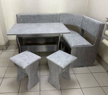 Кухонный уголок Миссия V велюр (сириус) в Обь - mebel154.com