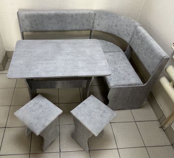 Кухонный уголок Миссия V велюр (сириус) в Обь - mebel154.com