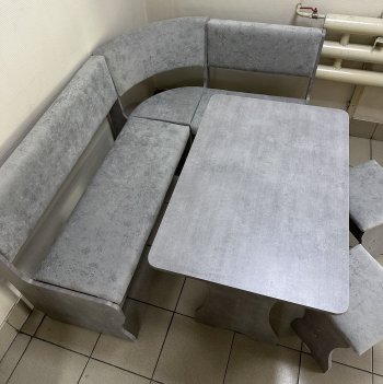 Кухонный уголок Миссия V велюр (сириус) в Обь - mebel154.com