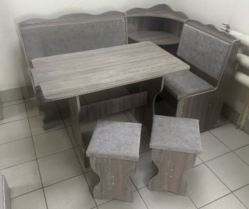 Кухонный уголок Миссия с полкой, ткань(локи) в Обь - mebel154.com