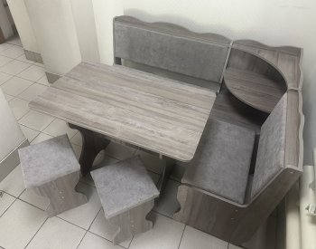 Кухонный уголок Миссия с полкой, ткань(локи) в Обь - mebel154.com