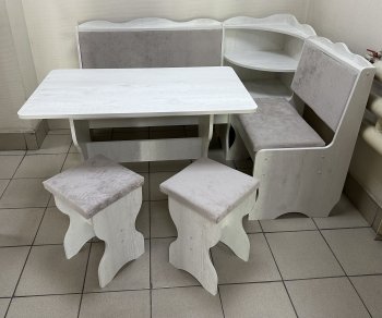 Кухонный уголок Миссия с полкой ткань в Обь - mebel154.com