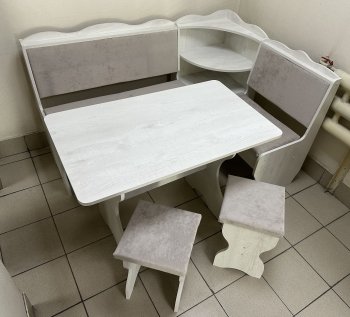 Кухонный уголок Миссия с полкой ткань в Обь - mebel154.com
