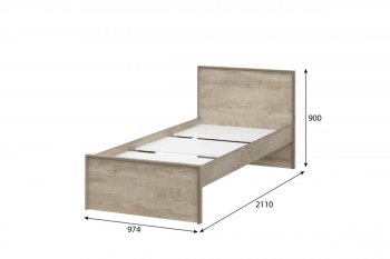 Кровать 0.9м Этна в Обь - mebel154.com
