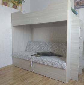 Кровать двухъярусная с диваном в Обь - mebel154.com