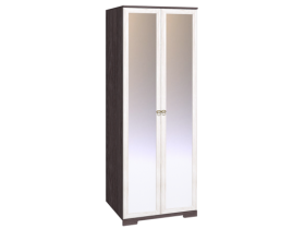 Шкаф для одежды 2-х дверный с зеркалом 12-2 Бриз в Обь - mebel154.com