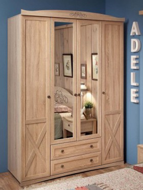 Шкаф для одежды 4-х дверный 9 Adele в Обь - mebel154.com