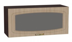 Шкаф верхний горизонтальный со стеклом Сити ШВГС 800 в Обь - mebel154.com