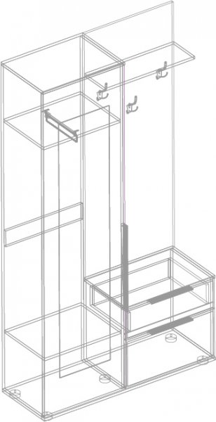 Прихожая Лео(велес) в Обь - mebel154.com