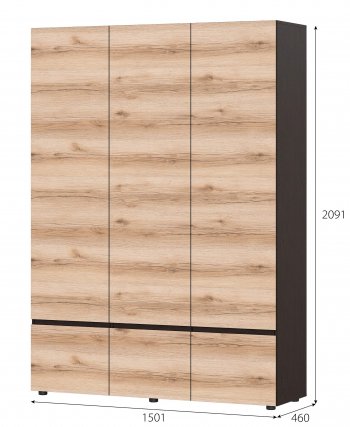 Шкаф 3-х Берген в Обь - mebel154.com